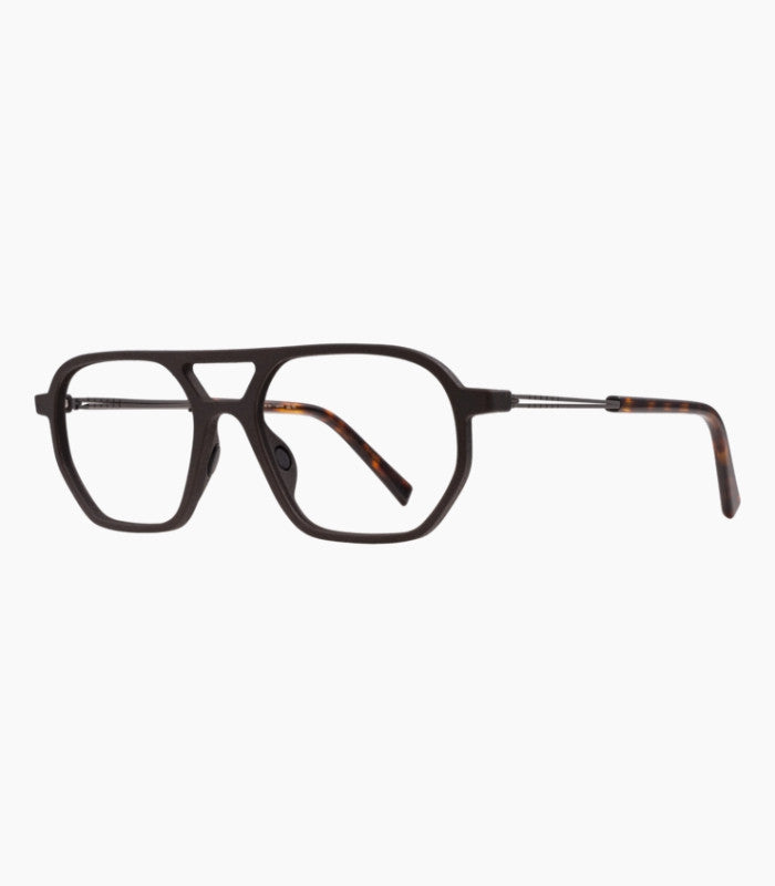 Lunettes de vue 3D MOON Brun, vue de côté