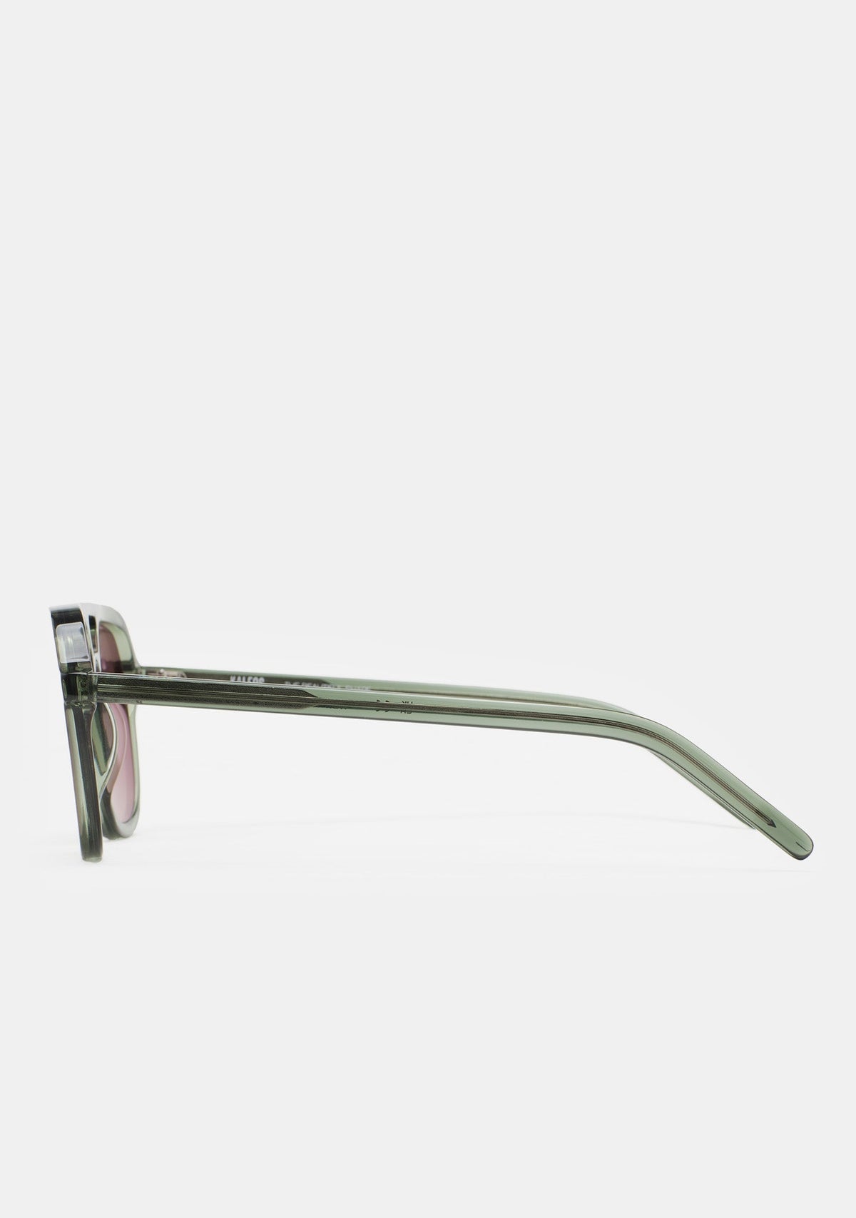 Branches en acétate vert des lunettes Kaleos Zerbino, vue 5
