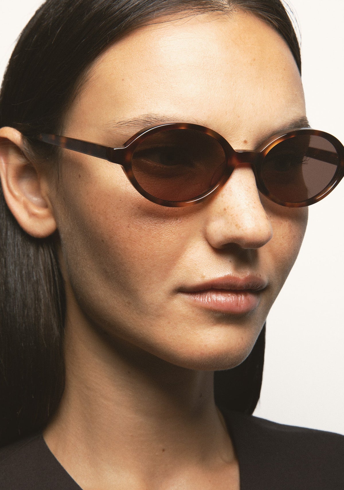 Lunettes ovales Kaleos Bless havane, vue 5