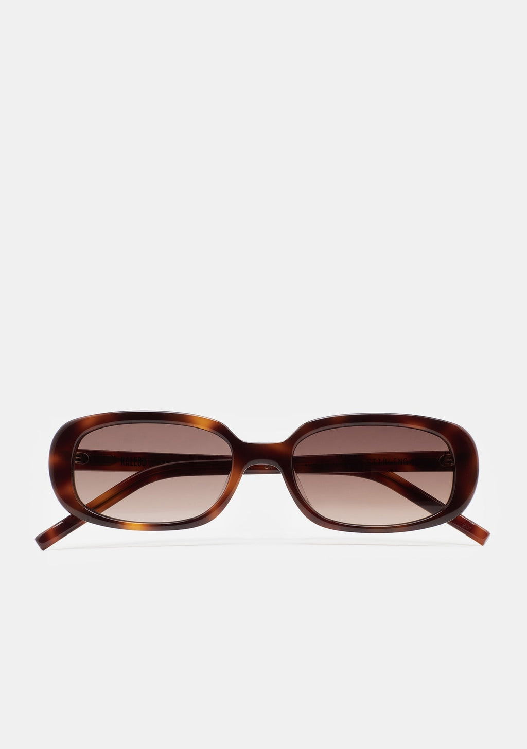 Lunettes de soleil rectangulaires Kaleos Stirling coloris 03 en acétate havane marron, vue 1