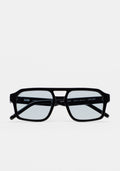 Lunettes de soleil rectangulaires double pont Kaleos Hedlund coloris 05 en acétate noir, vue 1