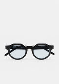 Lunettes de soleil pantos Kaleos Jaconelli coloris 01 en acétate noir, vue 1