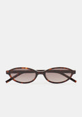 Lunettes de soleil ovales Kaleos Summerspring coloris 05 en acétate havane foncé, vue 1