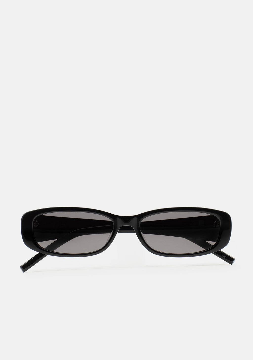 Lunettes de soleil rectangulaires noires Kaleos Minx coloris 01 en acétate, vue 1