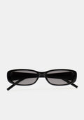 Lunettes de soleil rectangulaires noires Kaleos Minx coloris 01 en acétate, vue 1
