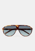 Lunettes de soleil aviateur Kaleos Withers coloris 02 en acétate havane, vue 1