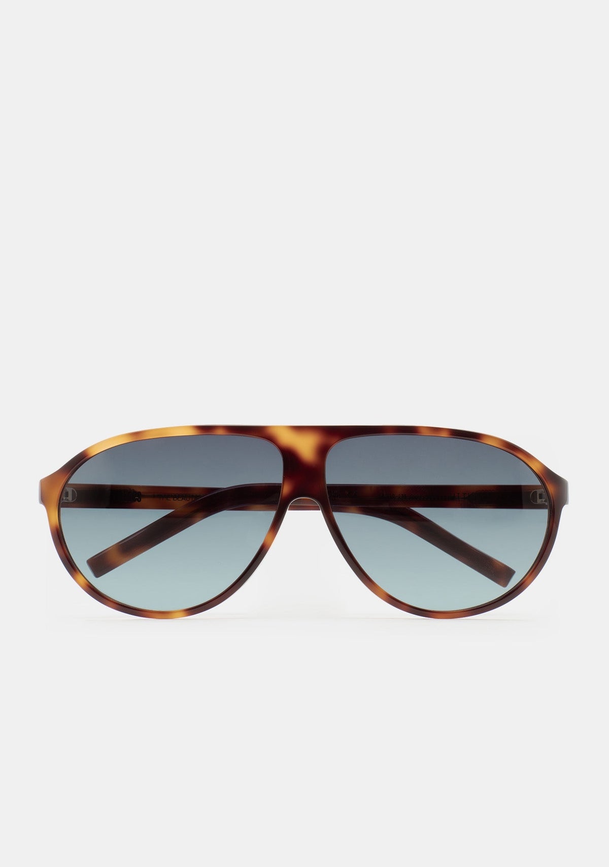 Lunettes de soleil aviateur Kaleos Withers coloris 02 en acétate havane, vue 1