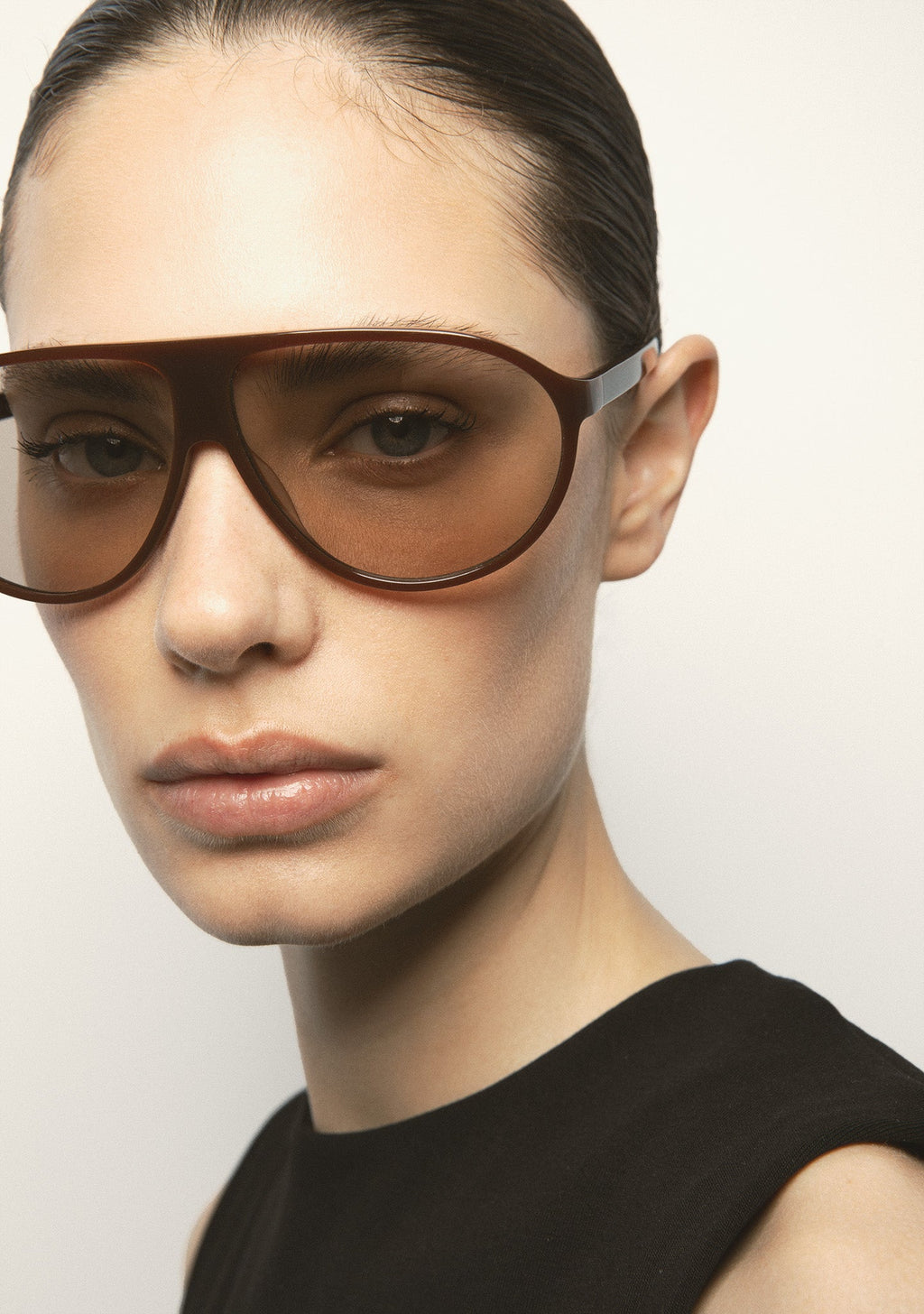 Lunettes aviateur Kaleos Withers brun photochromique, vue 5