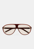 Lunettes de soleil aviateur photochromiques Kaleos Withers coloris 05 brun translucide, vue 1