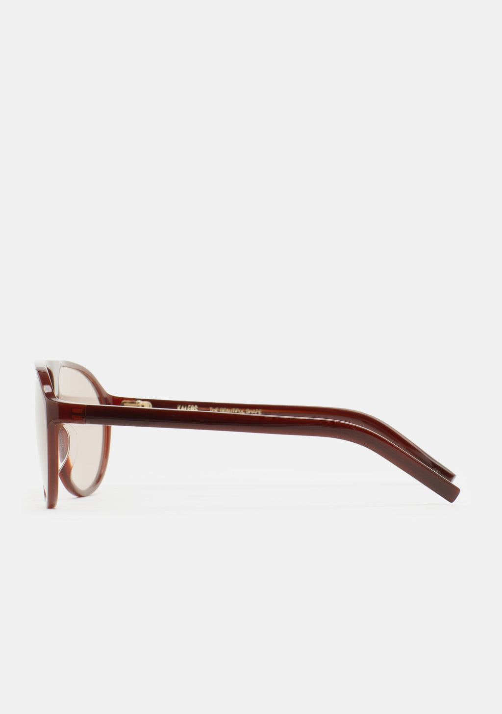 Branches en acétate brun des lunettes Kaleos Withers, vue 4