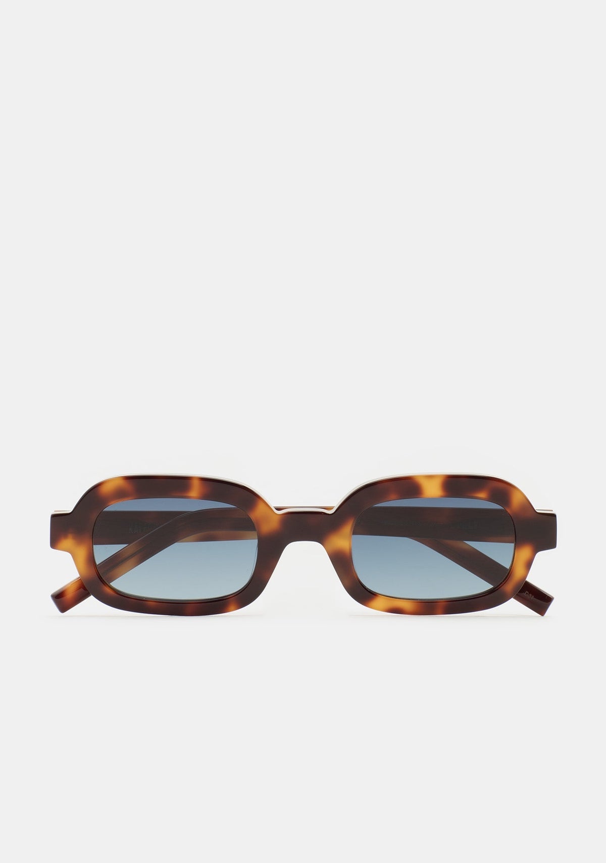 Lunettes de soleil rectangulaires Kaleos Lilly coloris 02 en acétate havane, vue 1