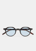 Lunettes de soleil pantos Kaleos Scott coloris 02 en acétate havane foncé, vue 1