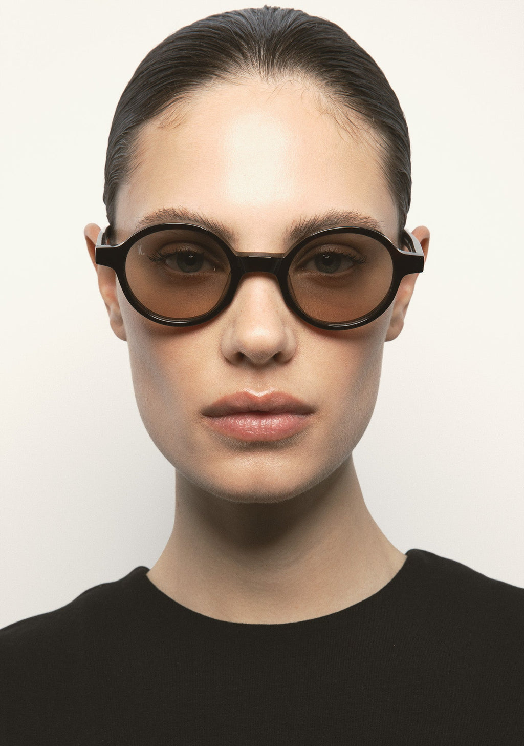 Lunettes rondes Kaleos Higgins havane, vue 3