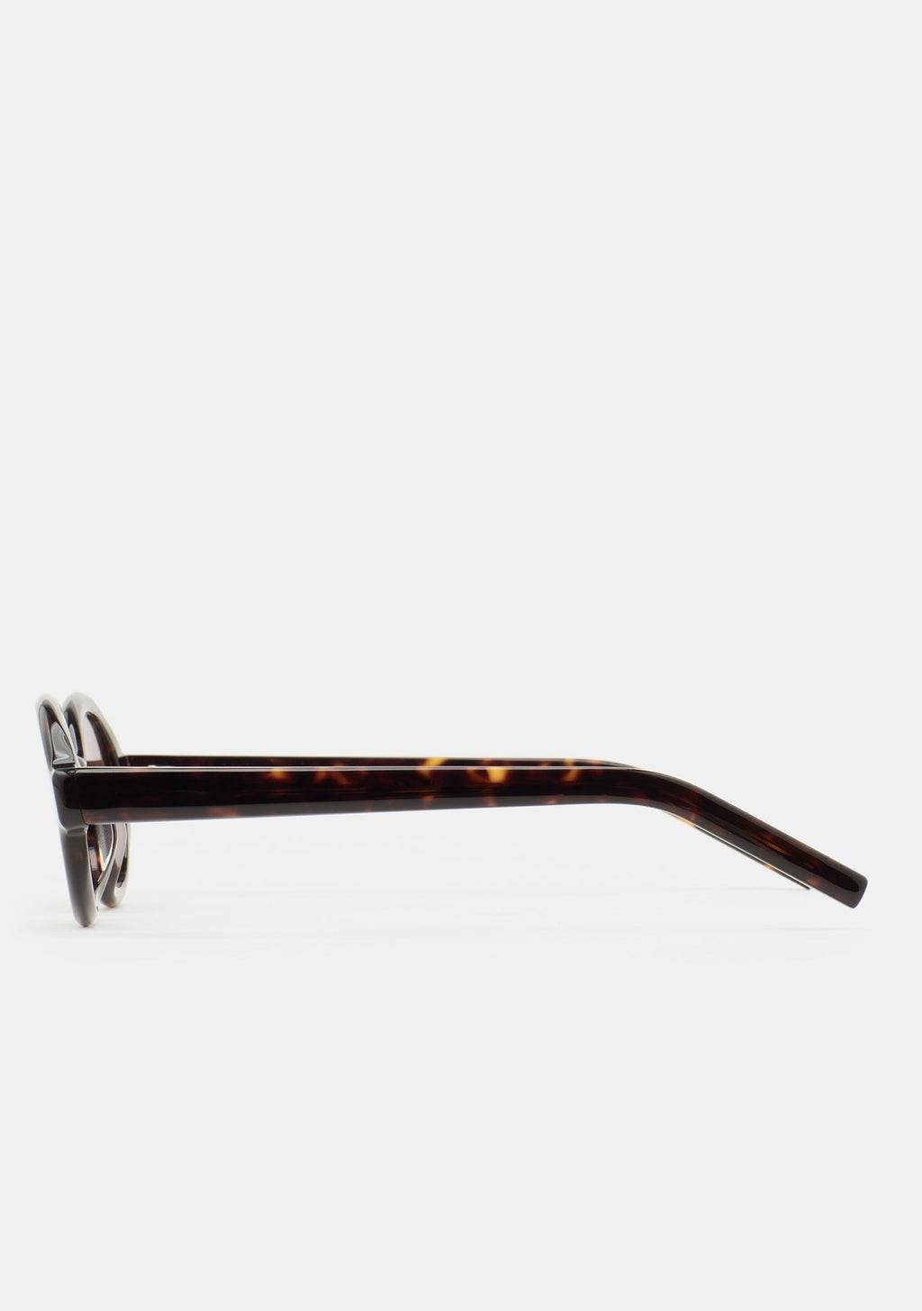 Branches en acétate havane des lunettes Kaleos Ludwig avec logo doré, vue 3