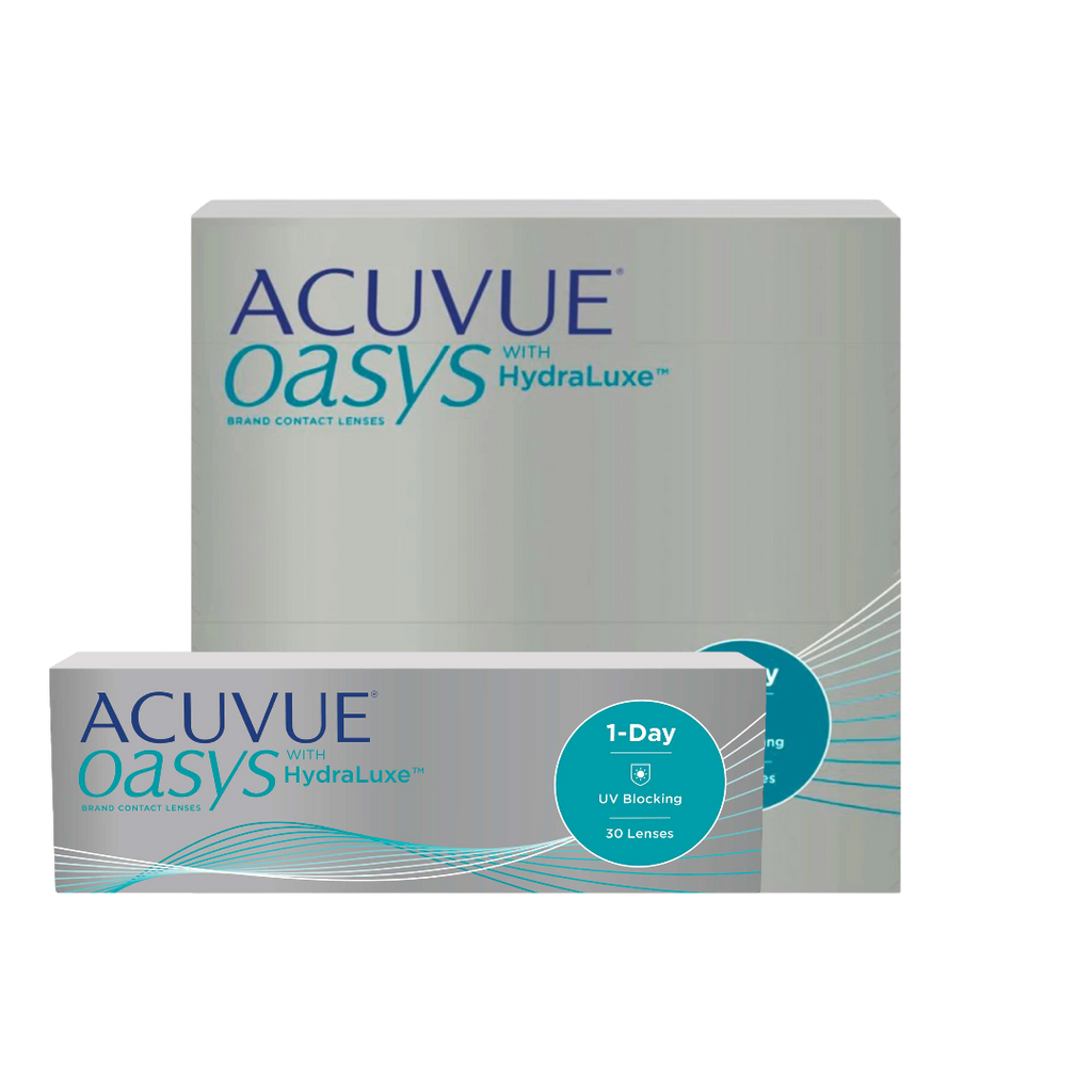 Boîte de 30 et 90 lentilles Acuvue Oasys 1-Day (HydraLuxe) par Acuvue