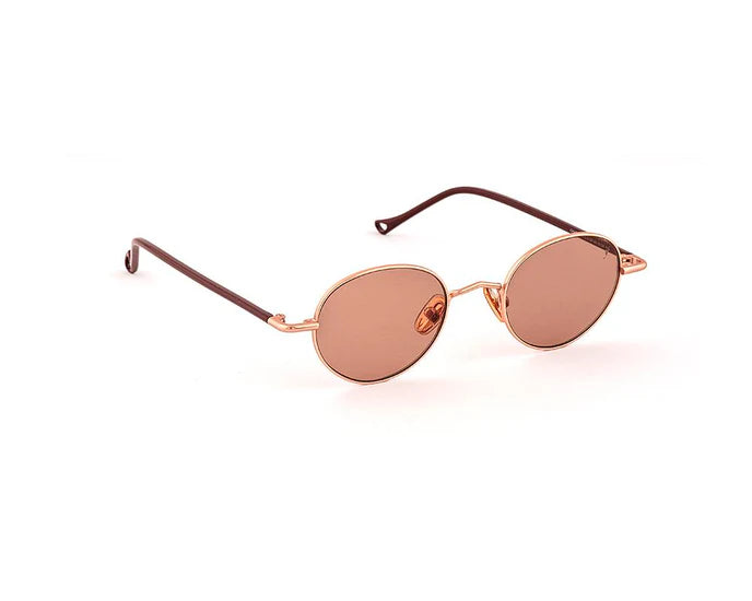 Lunettes de soleil Eyepetizer Chatham C.9-OP-68 - Face Or Rose Mat et Verres Bruns