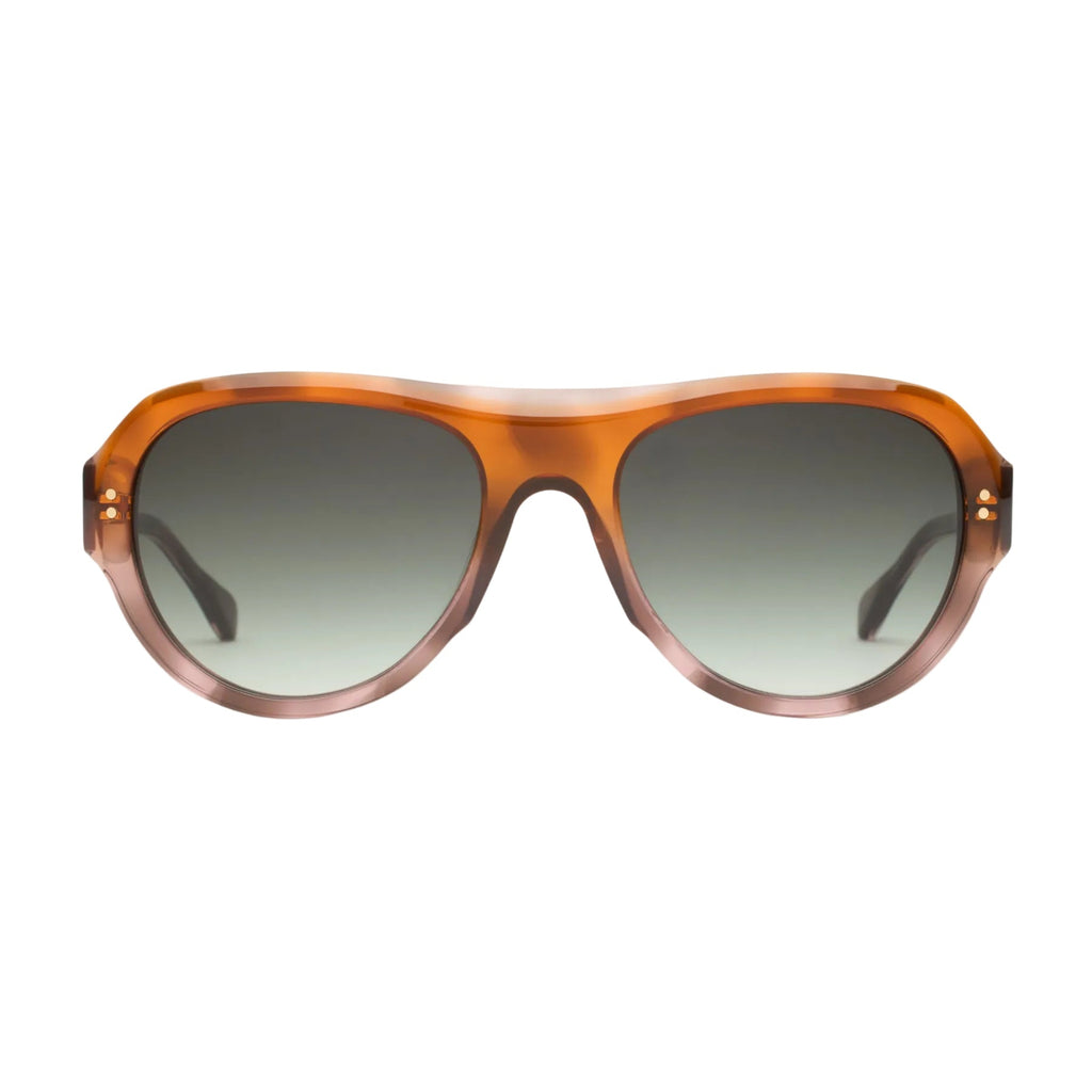 Lunettes de soleil Claris Virot Adonara cannelle face