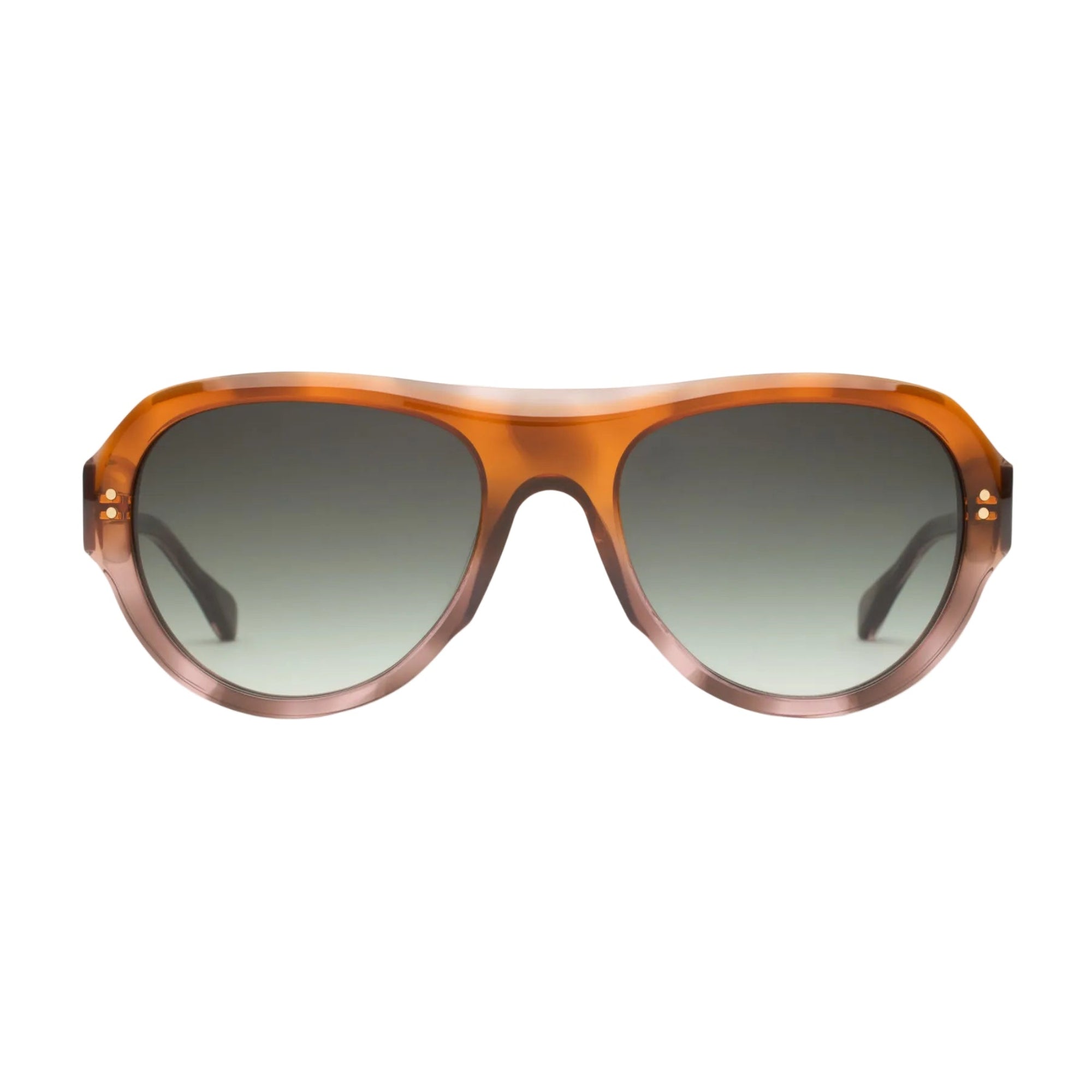 Lunettes de soleil Claris Virot Adonara cannelle face