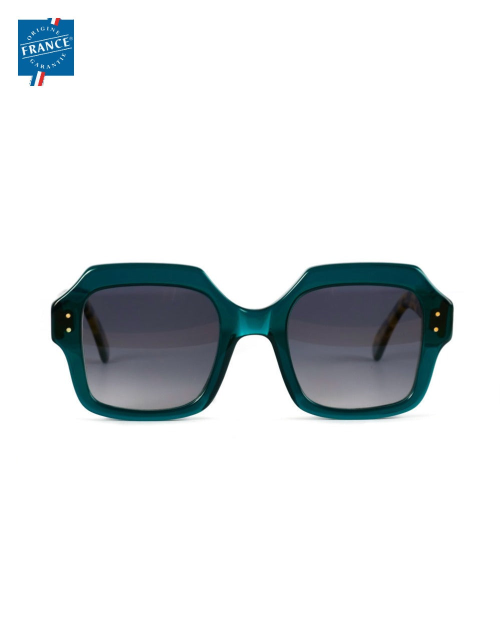 Lunettes de soleil Marmillon FMS.0227 vert émeraude en acétate, Origine France Garantie