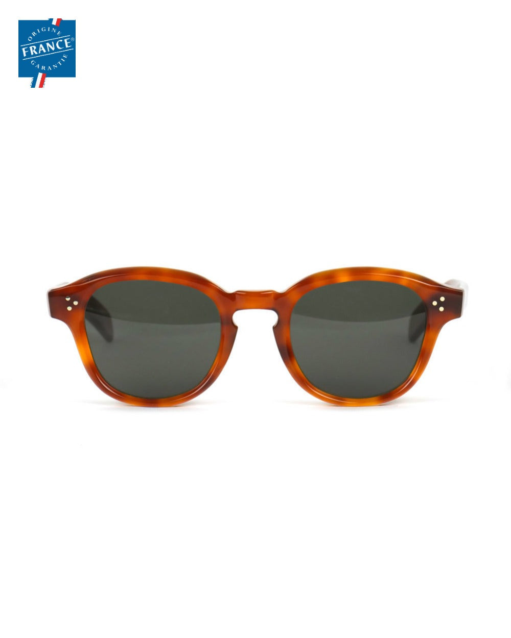 Lunettes de soleil Marmillon PO.60 écaille blonde en acétate, Origine France Garantie