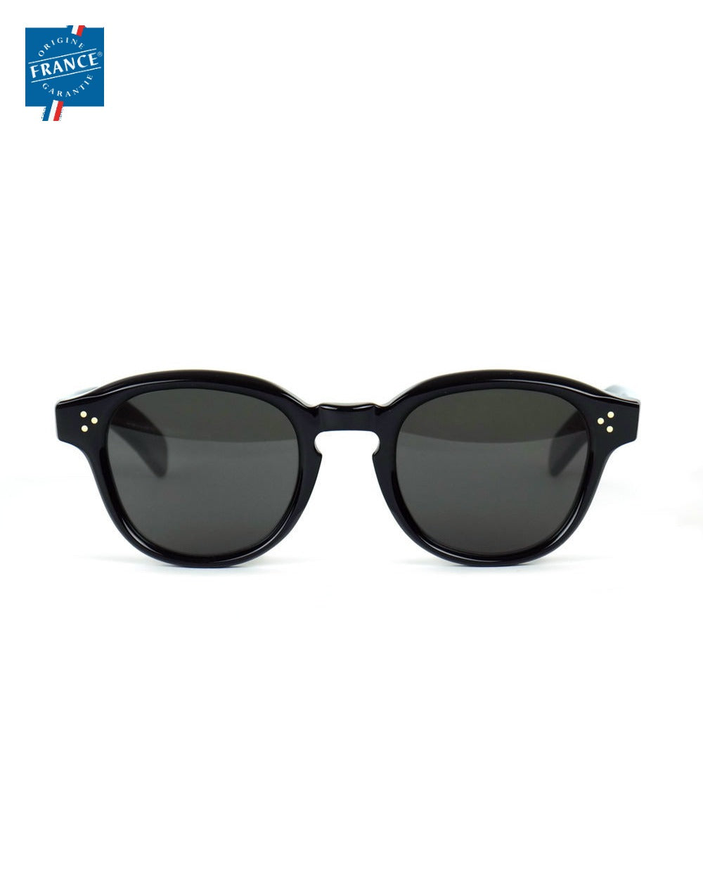 Lunettes de soleil Marmillon PO.60 noir en acétate, Origine France Garantie
