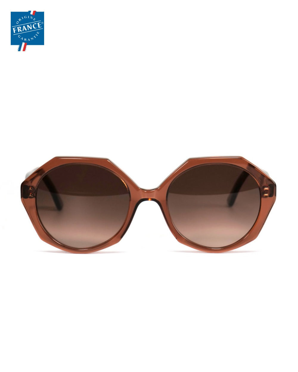 Lunettes de soleil Marmillon FMS.0622 Marron glacé - Origine France Garantie