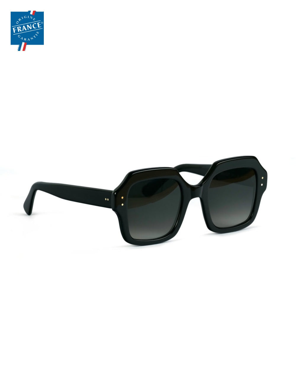 Lunettes de soleil Marmillon FMS.0227 Noir, vue de côté - Origine France Garantie