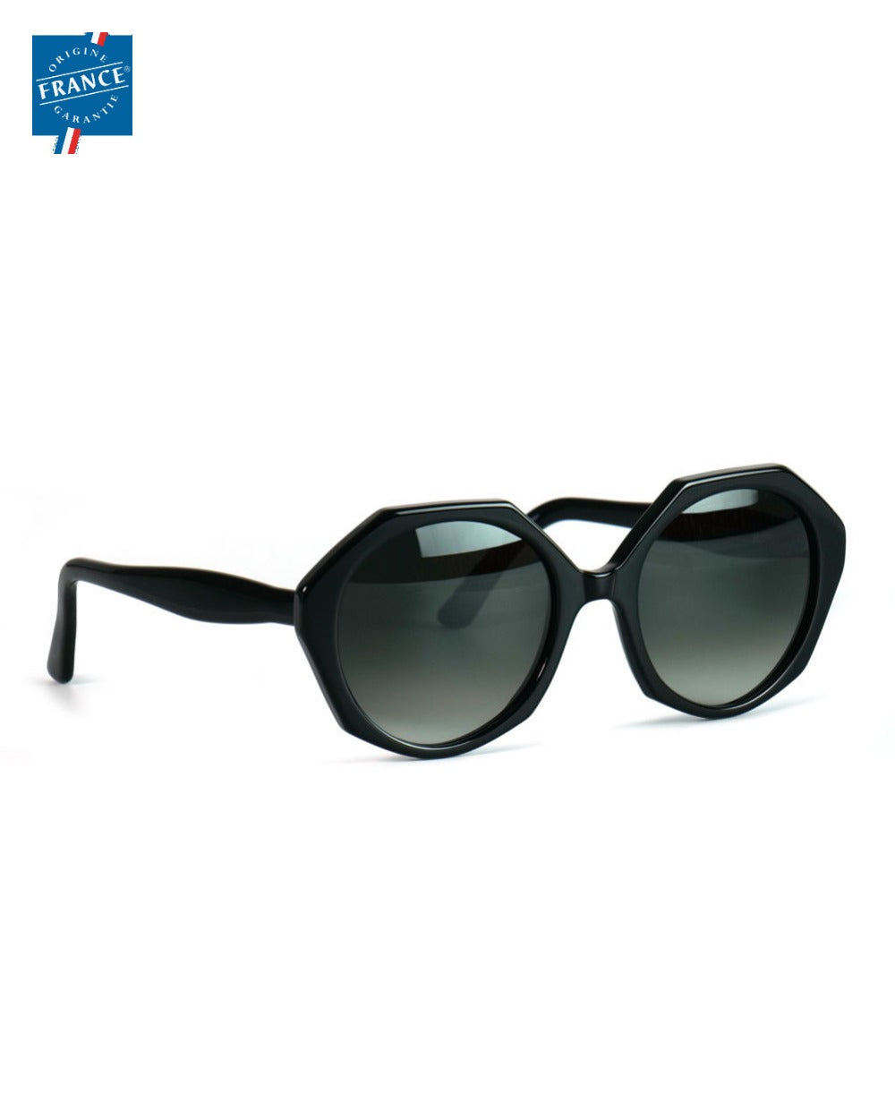 Lunettes de soleil Marmillon FMS.0622 Noir, vue de côté - Origine France Garantie