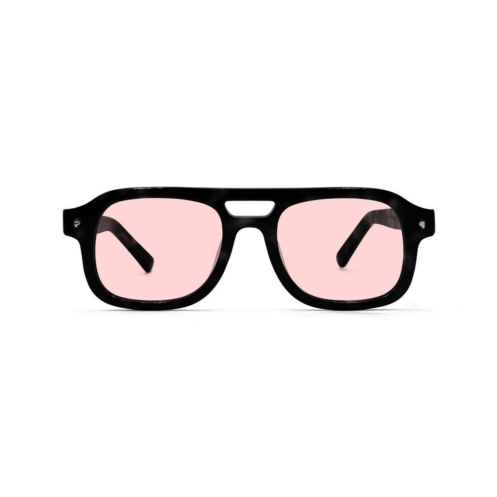 Lunettes Pawa Eyewear VEGETA Black Pump - Forme Pilote en Acétate avec Verres Candy - RP Opticiens
