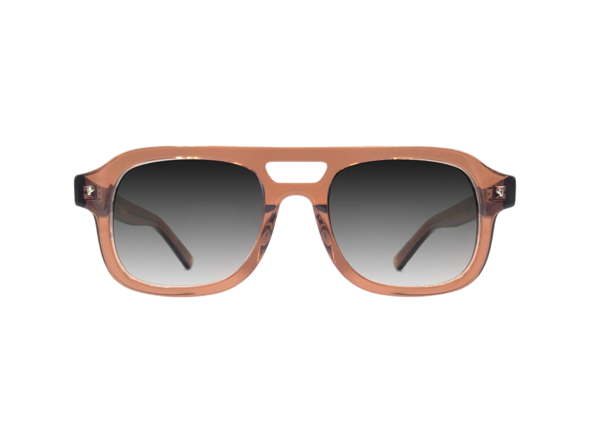 Lunettes Pawa Eyewear VEGETA Crystal Brown - Forme Pilote en Acétate avec Verres Dégradés Moonlight - RP Opticiens